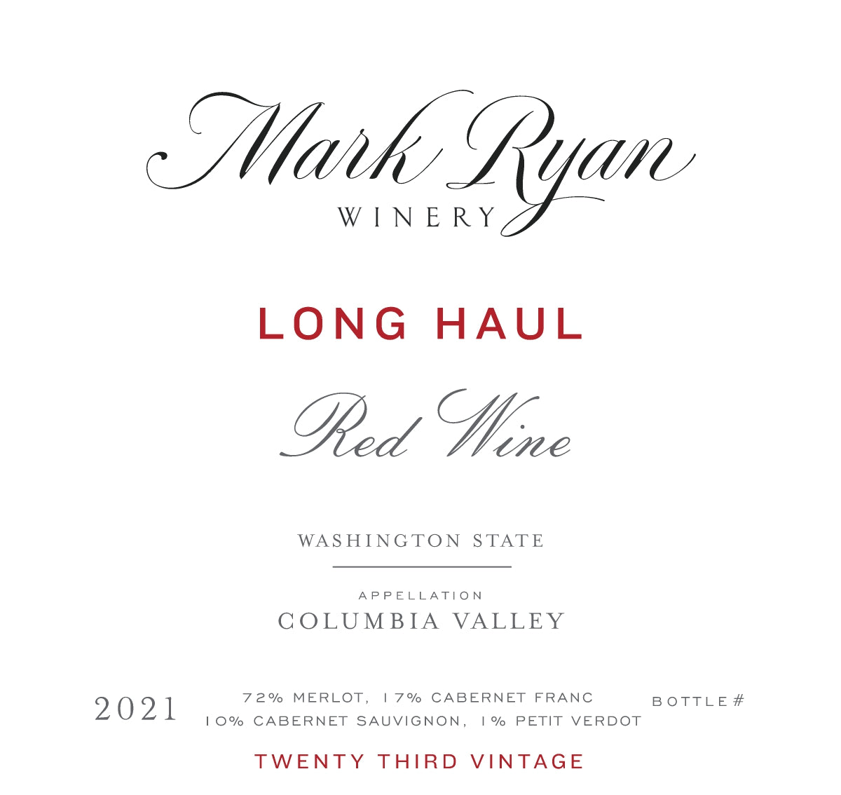 Mark Ryan Long Haul 2023 – Avalon Wine
