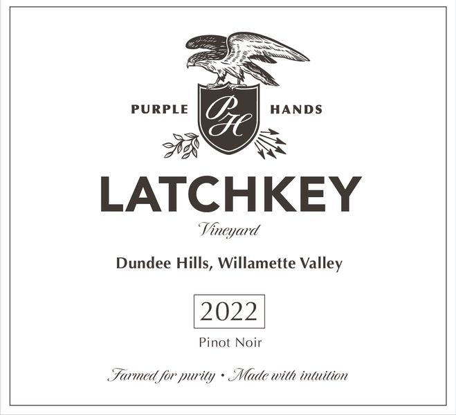 Purple Hands Latchkey Vineyard Pinot Noir 2022