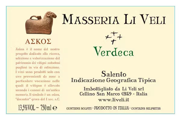 Masseria Li Veli Verdeca 
