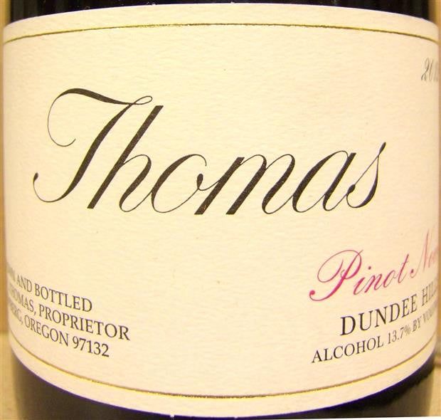 Thomas Dundee Hills Pinot Noir 2008 1.5L – Avalon Wine