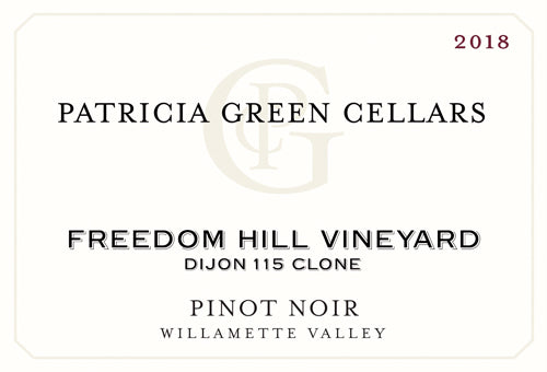 Patricia Green Cellars Freedom Hill Vineyard Wadenswil Clone Pinot Noir 2021