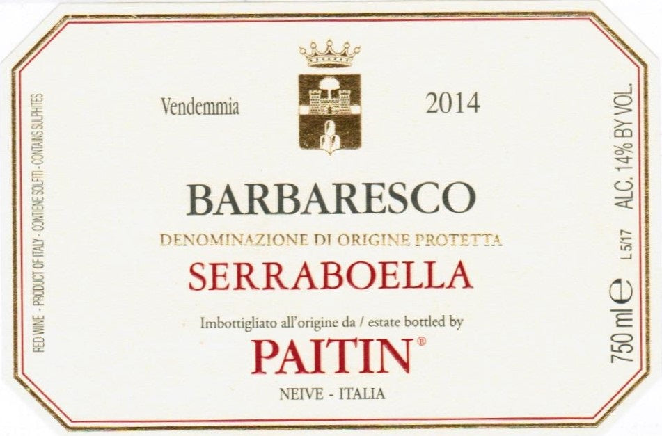 Paitin Barbaresco Serraboella 2019