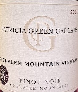 Patricia Green Cellars Pinot Noir Chehalem Mountain Vineyard 2022