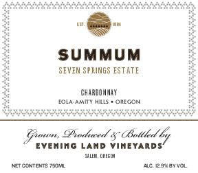 Evening Land Seven Springs Vineyard Summum Chardonnay 2021
