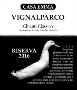 Casa Emma Chianti Classico Vignalparco Riserva 2017