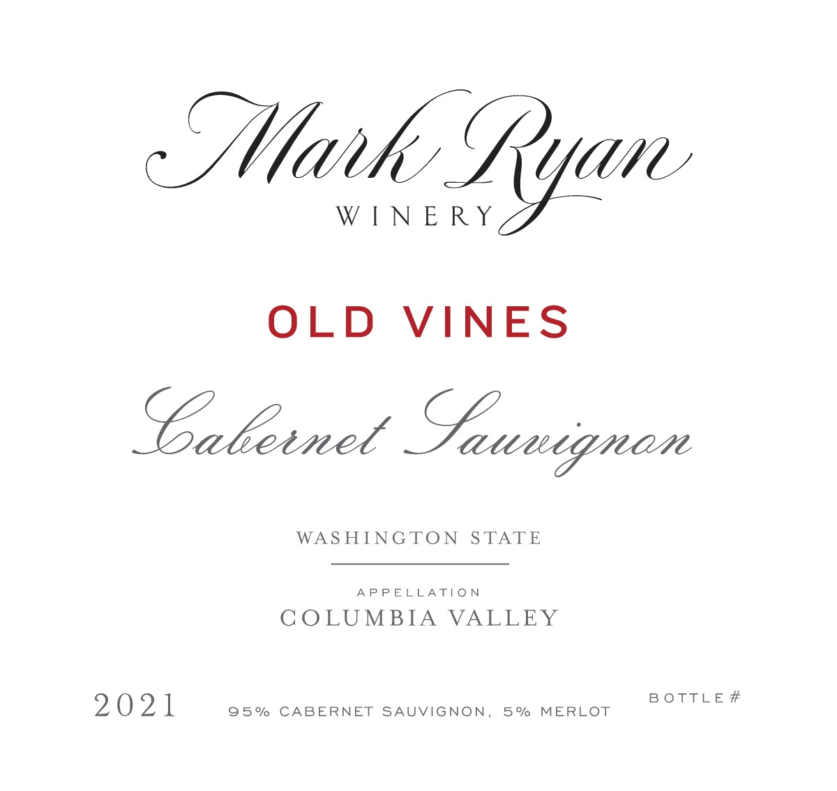 Mark Ryan Old Vines Cabernet Sauvignon 2021