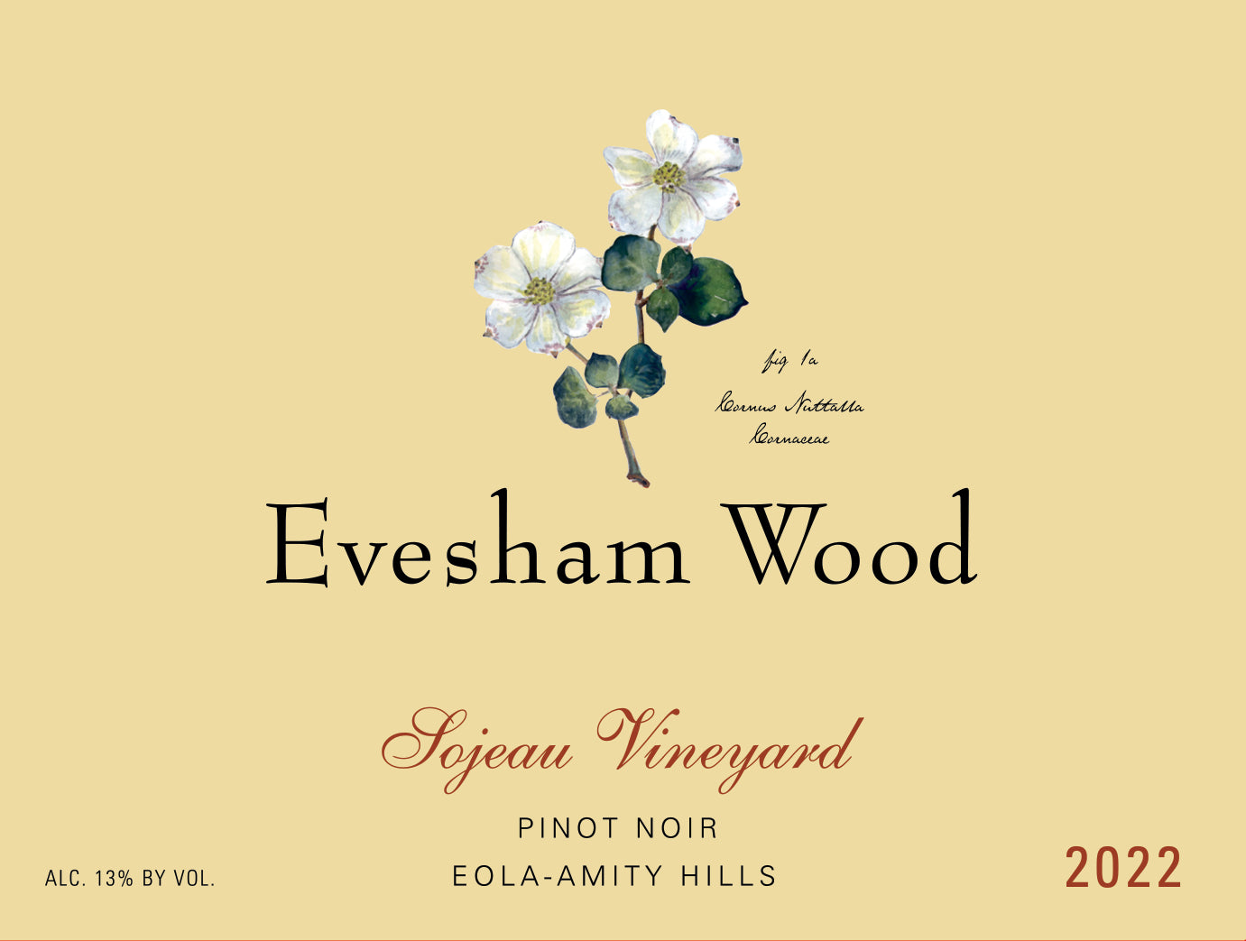 Evesham Wood Sojeau Vineyard Pinot Noir 2022