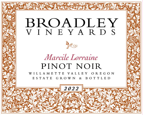Broadley Marcile Lorraine Pinot Noir 2022
