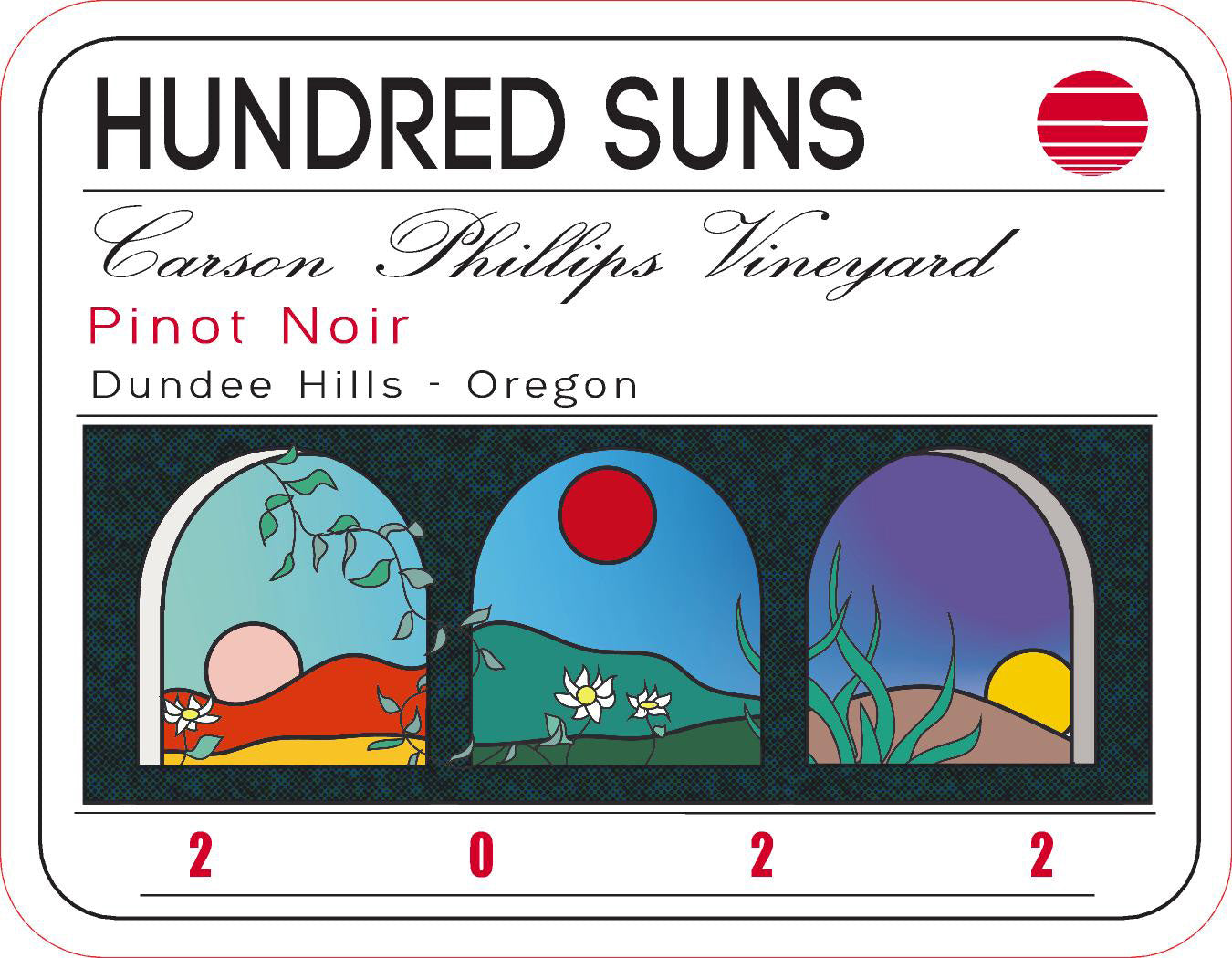 Hundred Suns Carson Phillips Vineyard Pinot Noir 2022