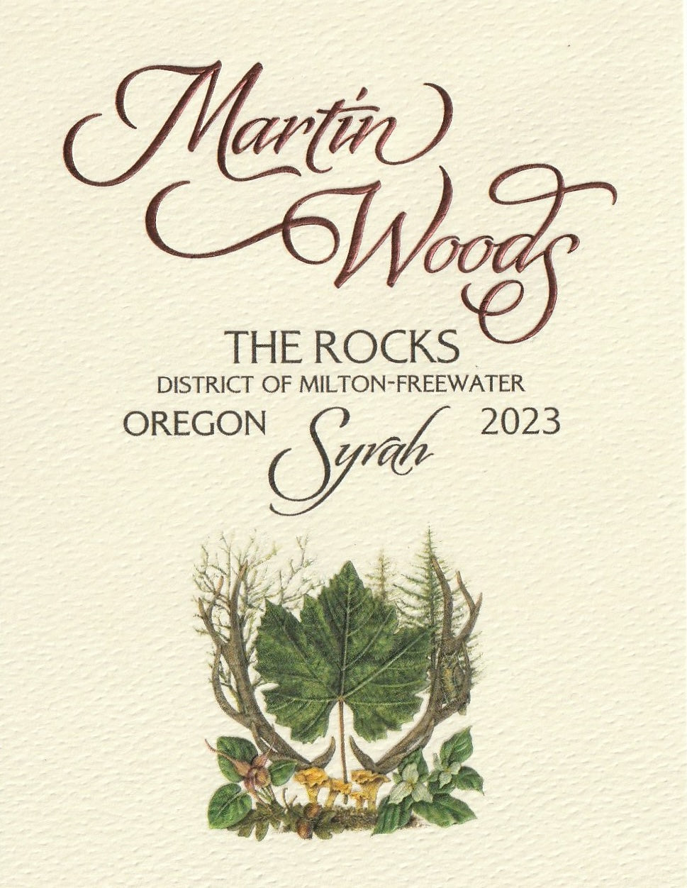Martin Woods Syrah The Rocks District Walla Walla 2023