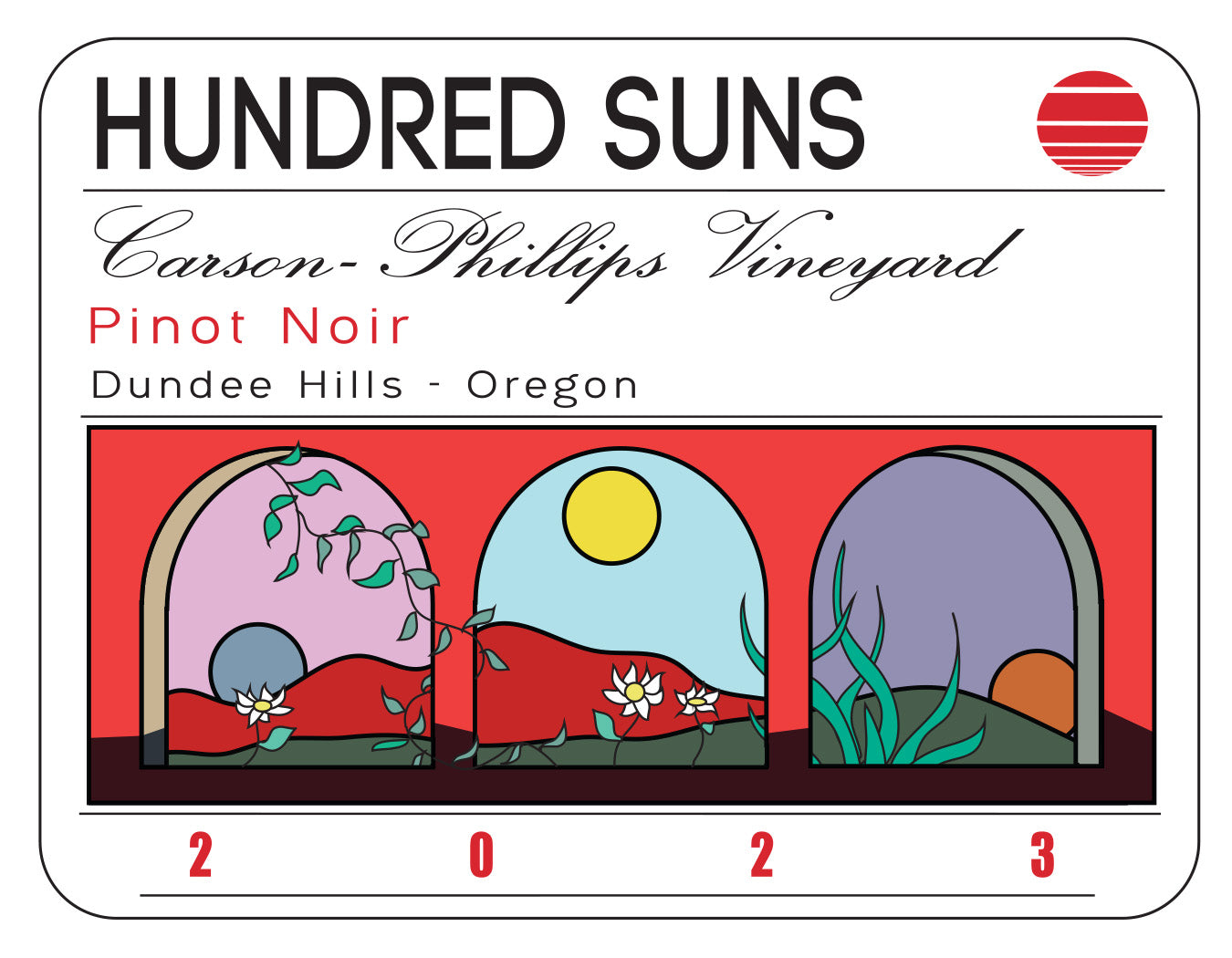 Hundred Suns Carson Phillips Vineyard Pinot Noir 2023