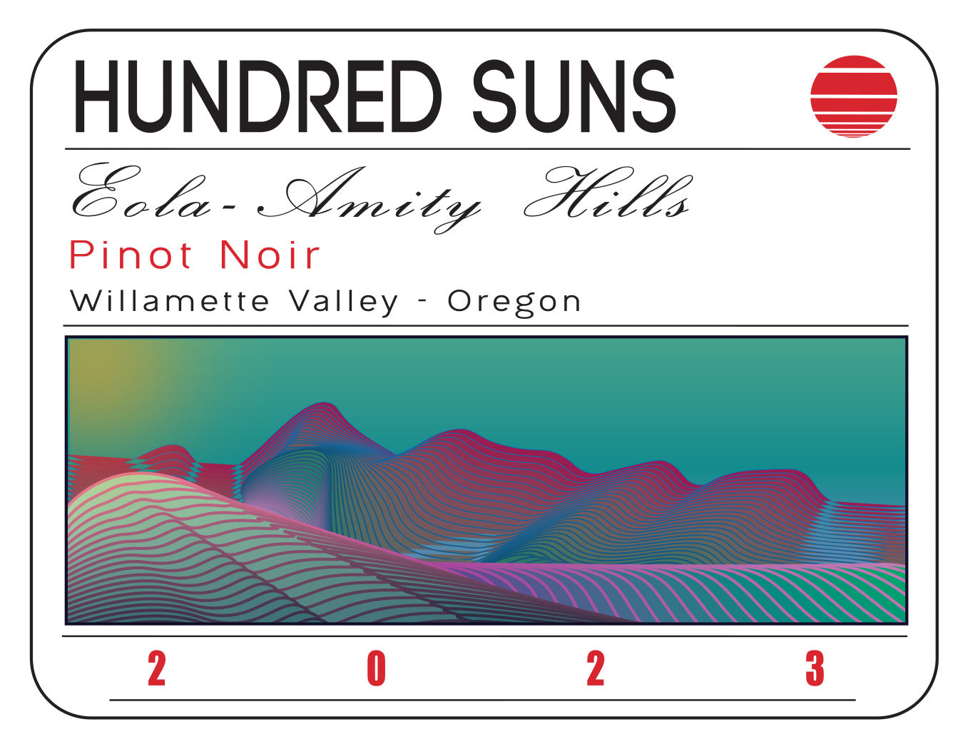 Hundred Suns Eola-Amity Hills Pinot Noir 2023