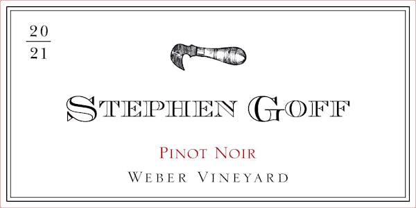 Stephen Goff Weber Vineyard Pinot Noir 2021