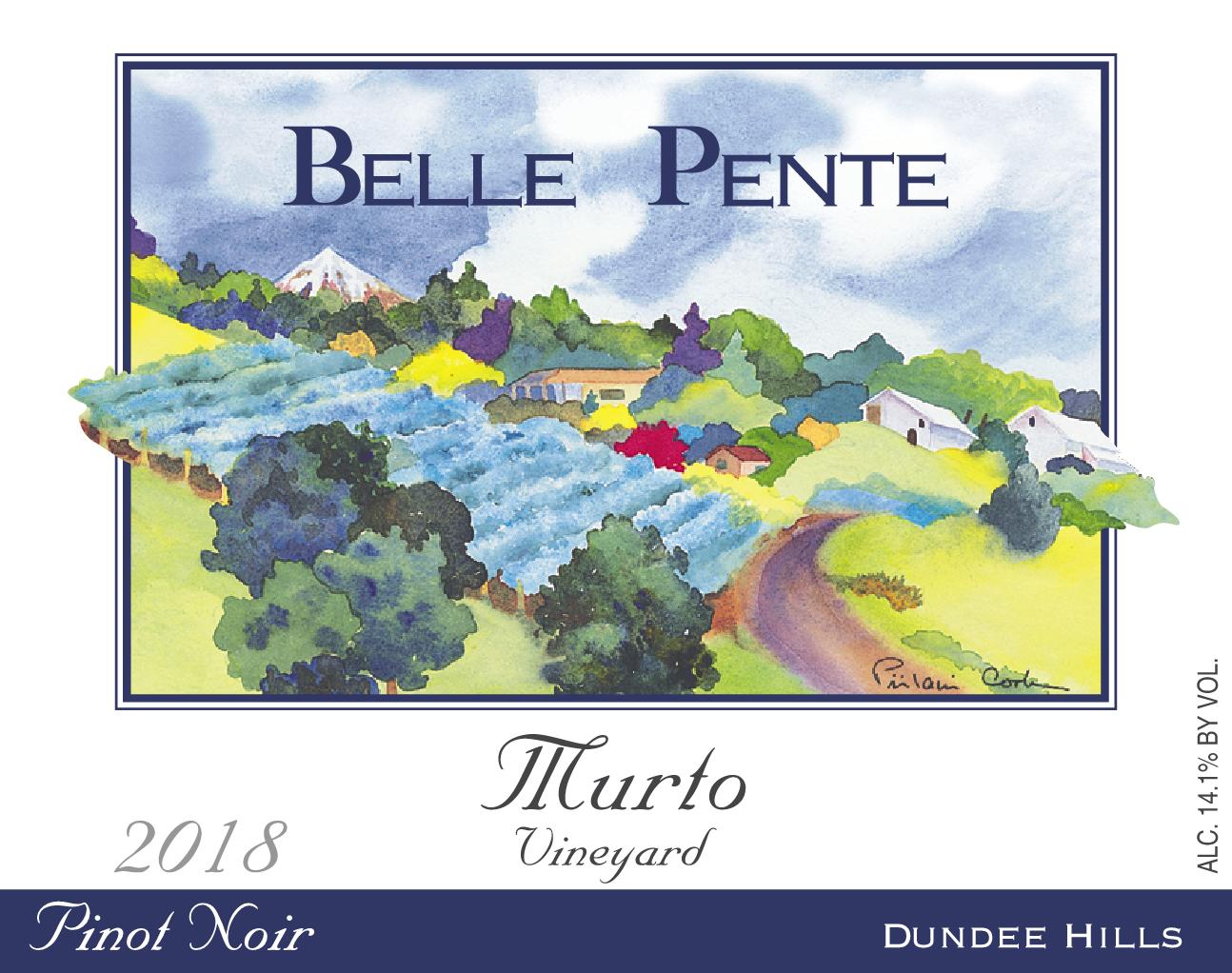 Belle Pente Murto Vineyard Pinot Noir 2018