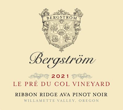 Bergstrom Le Pre du Col Vineyard Ribbon Ridge Pinot Noir 2021