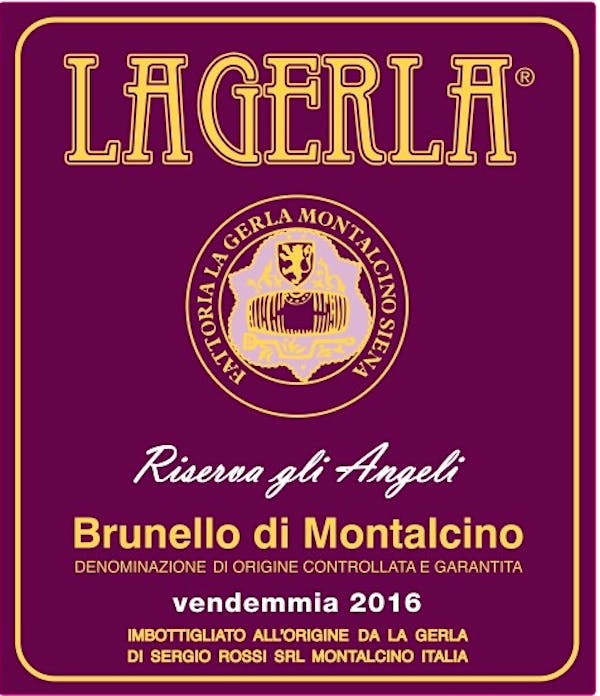 La Gerla Brunello di Montalcino Riserva gli Angeli 2016