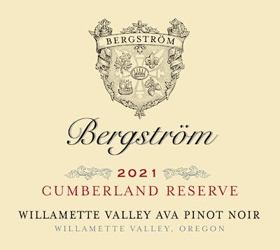 Bergstrom Pinot noir Cumberland Reserve 2021