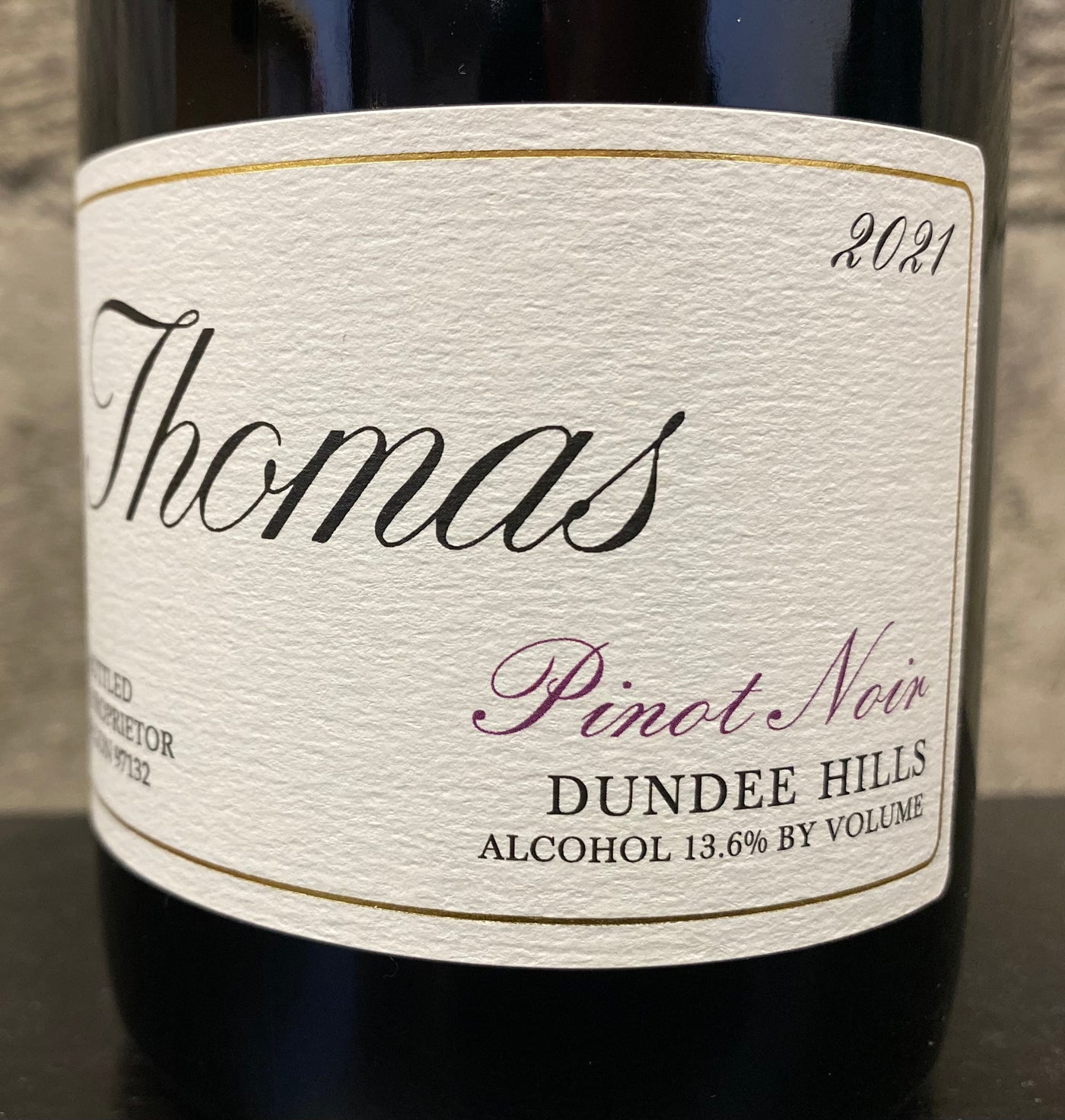 Thomas Dundee Hills Pinot Noir 2021