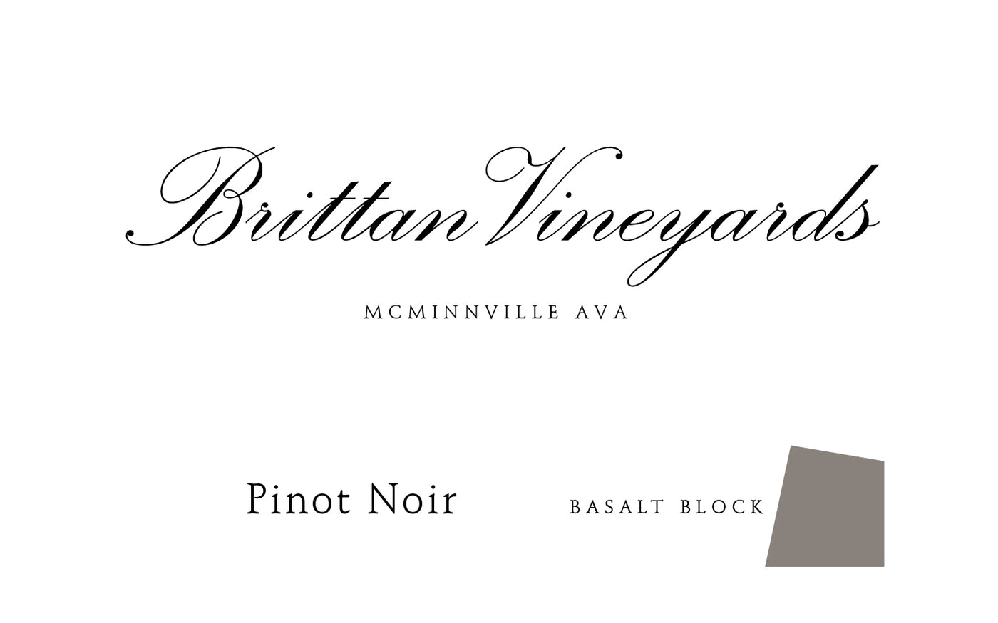 Brittan Vineyards Basalt Block Pinot Noir 2019