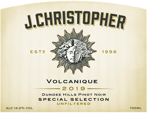 J. Christopher Volcanique Special Selection Dundee Hills Pinot Noir 2019