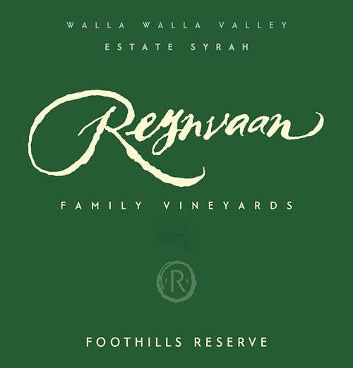 Reynvaan Foothills Reserve Syrah 2021