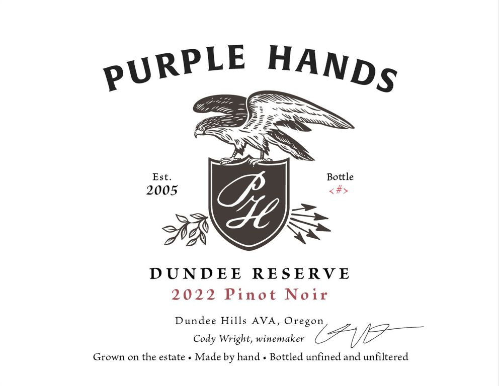Purple Hands Dundee Hills Reserve Pinot Noir 2022