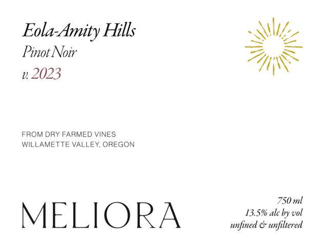 Meliora Eola-Amity Hills Pinot Noir 2023