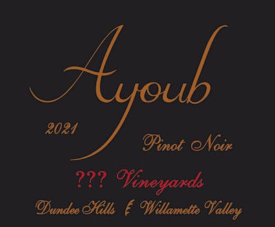 Ayoub ??? Vineyards Pinot noir 2021