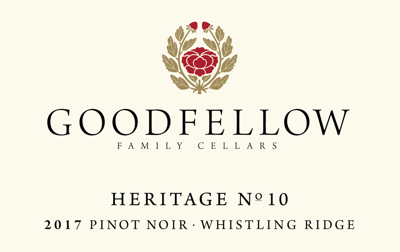 Goodfellow Heritage No. 10 Whistling Ridge Pinot Noir 2017