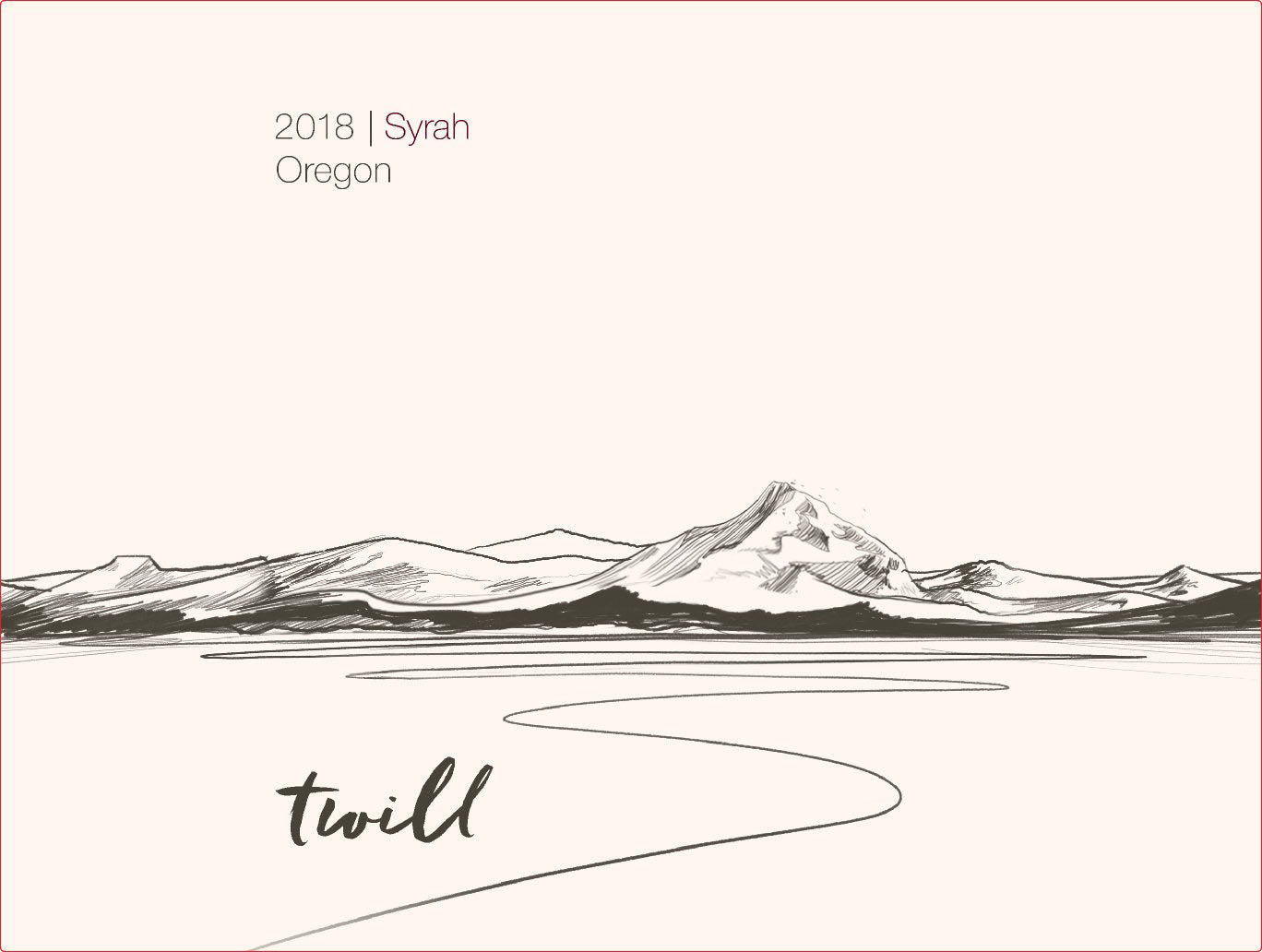 Twill Oregon Syrah 2019