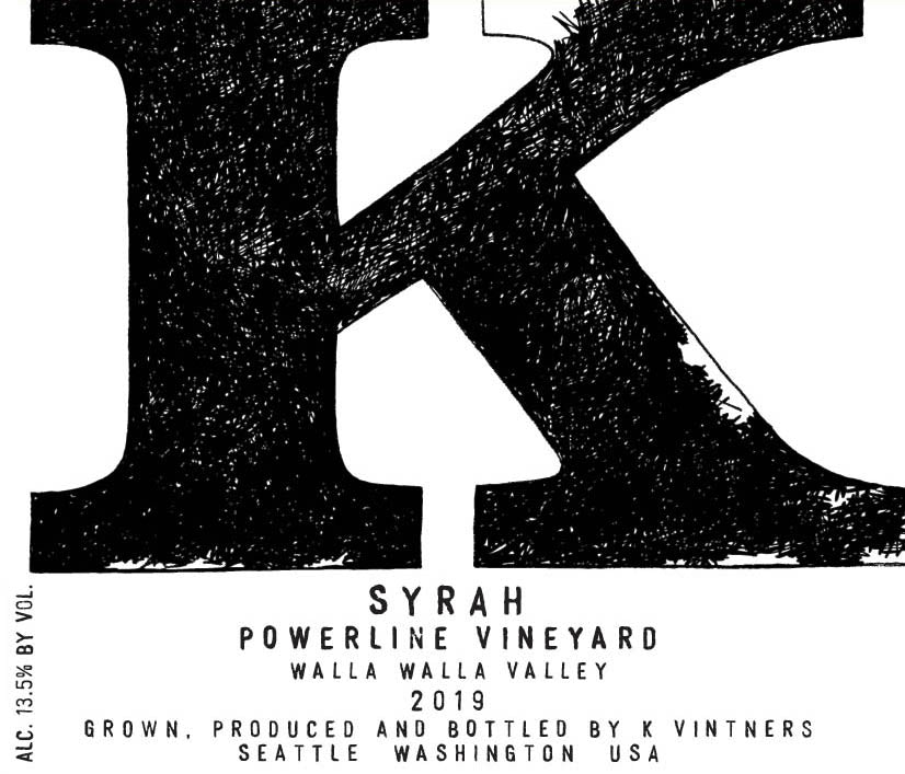 K Vintners Powerline Syrah 2019