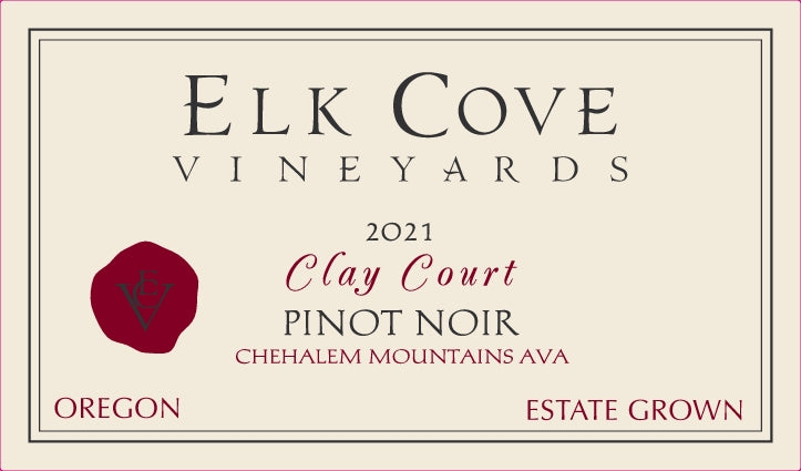 Elk Cove Clay Court Pinot noir 2021