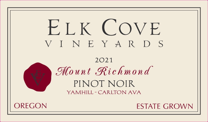 Elk Cove Mount Richmond Pinot noir 2021