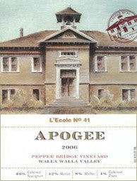 L'Ecole #41 Apogee Pepper Bridge Vineyard 2020