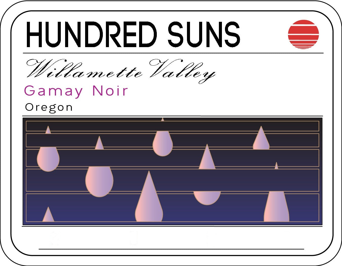 Hundred Suns Willamette Valley Gamay Noir 2022