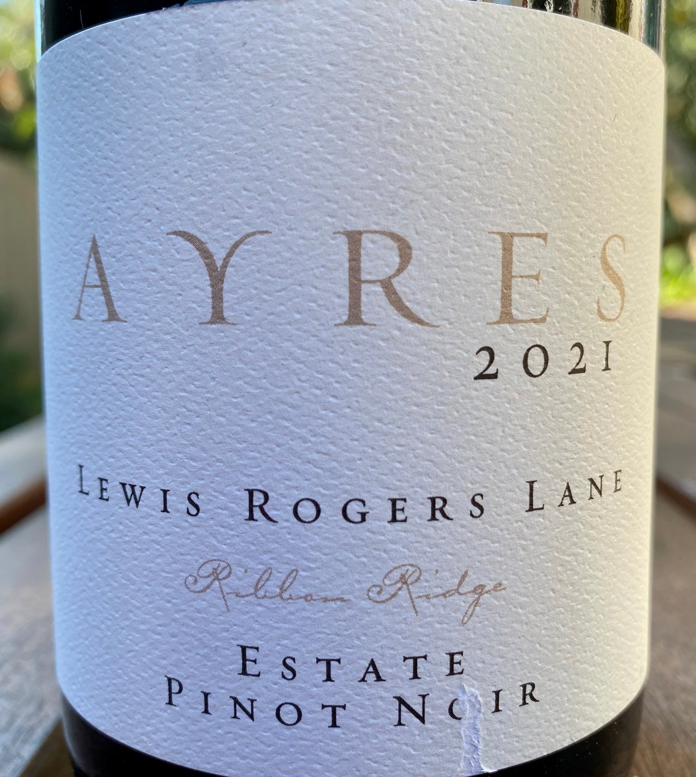 Ayres Lewis Rogers Lane Pinot Noir 2022