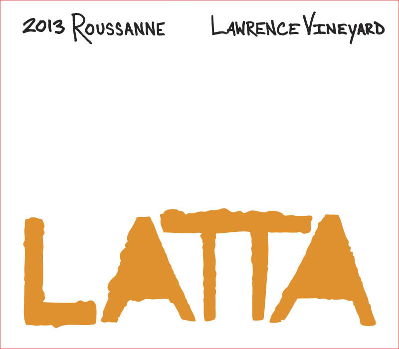 Latta Roussanne Lawrence Vineyard 2019